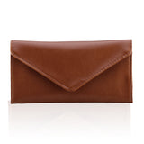 HAWEE Card Wallet RFID Blocking Envelope Style Tri-fold Checkbook Clutch Slim Vegan Leather 2 ID Windows with Coin Pocket, Green