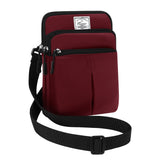 HAWEE Multifunction Phone Bag One Shoulder Phone Waist Bag Diagonal Cross Bag Smart Phone Case Outdoor Bag Triple Zip Hipster - KAMO