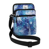 HAWEE Multifunction Phone Bag One Shoulder Phone Waist Bag Diagonal Cross Bag Smart Phone Case Outdoor Bag Triple Zip Hipster - KAMO