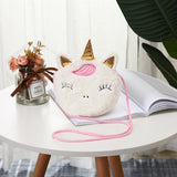 HAWEE New Fashion Shoulder Bag Cute Unicorn Animals Messenger Bag Keys Coin Purse Cute Princess Mini Handbag - KAMO