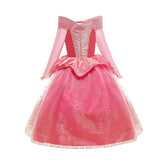 HAWEE Pink Princess Dress Party Toddler Girls Halloween Costume Deluxe Beauty Cosplay Outfit - KAMO
