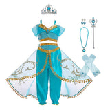 HAWEE Princess Costume for Girls Sequin Dress Up for Halloween Cosplay - KAMO