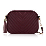 HAWEE Quilted Crossbody Purses for Women Trendy Small Crossbody Shoulder Handbags Clutch Purse Satchel Camera Bag