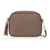HAWEE Quilted Crossbody Purses for Women Trendy Small Crossbody Shoulder Handbags Clutch Purse Satchel Camera Bag