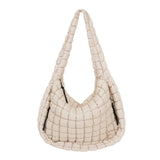 HAWEE Quilted Tote Bag Large Quilted Carryall Puffer Shoulder Bag Lightweight Quilted Padding Hobo Bag Quilted Bag - KAMO
