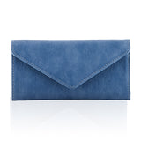 HAWEE Card Wallet RFID Blocking Envelope Style Tri-fold Checkbook Clutch Slim Vegan Leather 2 ID Windows with Coin Pocket, Green