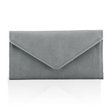 HAWEE Card Wallet RFID Blocking Envelope Style Tri-fold Checkbook Clutch Slim Vegan Leather 2 ID Windows with Coin Pocket, Green