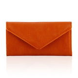 HAWEE Card Wallet RFID Blocking Envelope Style Tri-fold Checkbook Clutch Slim Vegan Leather 2 ID Windows with Coin Pocket, Green