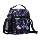 HAWEE Reusable Insulated Lunch Bag for Women - Portable Thermal Meal Tote with Adjustable Shoulder Strap & Bottle Pocket, Small Soft Cooler for Office, Work, Beach, Picnic & Travel