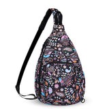 HAWEE Convertible Sling Backpack Purse Sunflower Crossbody Chest Bag Left and Right Shoulder Water Repellent