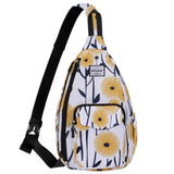HAWEE Sunflower Bags Sling Backpack for Women One Shoulder Strap Cross Body