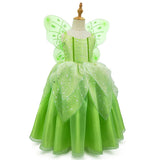 HAWEE Flowers Fairy Costume for Girls Toddler Halloween Birthday Party Fairy Elf Dress up with Wings - KAMO
