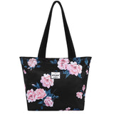 HAWEE Sunflower Tote Bag with Zipper for Women Inside Mesh Pocket Heavy Duty Casual Cloth Shoulder Handbag Outdoors, Sunflower Yellow
