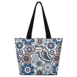 HAWEE Sunflower Tote Bag with Zipper for Women Inside Mesh Pocket Heavy Duty Casual Cloth Shoulder Handbag Outdoors, Sunflower Yellow