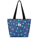 HAWEE Sunflower Tote Bag with Zipper for Women Inside Mesh Pocket Heavy Duty Casual Cloth Shoulder Handbag Outdoors, Sunflower Yellow