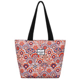 HAWEE Sunflower Tote Bag with Zipper for Women Inside Mesh Pocket Heavy Duty Casual Cloth Shoulder Handbag Outdoors, Sunflower Yellow