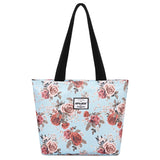 HAWEE Sunflower Tote Bag with Zipper for Women Inside Mesh Pocket Heavy Duty Casual Cloth Shoulder Handbag Outdoors, Sunflower Yellow