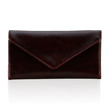 HAWEE Card Wallet RFID Blocking Envelope Style Tri-fold Checkbook Clutch Slim Vegan Leather 2 ID Windows with Coin Pocket, Green