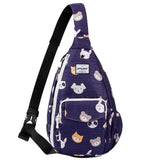 HAWEE Sunflower Bags Sling Backpack for Women One Shoulder Strap Cross Body