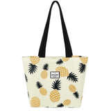 HAWEE Sunflower Tote Bag with Zipper for Women Inside Mesh Pocket Heavy Duty Casual Cloth Shoulder Handbag Outdoors, Sunflower Yellow