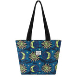 HAWEE Sunflower Tote Bag with Zipper for Women Inside Mesh Pocket Heavy Duty Casual Cloth Shoulder Handbag Outdoors, Sunflower Yellow