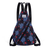 HAWEE Women's Rope Sling Bag - Convertible Chest Bag & Backpack, Water-Resistant Crossbody Daypack for Travel, Sport, Cycling | Left or Right Wear, Sunflower