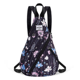 HAWEE Women's Rope Sling Bag - Convertible Chest Bag & Backpack, Water-Resistant Crossbody Daypack for Travel, Sport, Cycling | Left or Right Wear, Sunflower