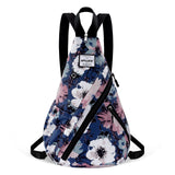 HAWEE Women's Rope Sling Bag - Convertible Chest Bag & Backpack, Water-Resistant Crossbody Daypack for Travel, Sport, Cycling | Left or Right Wear, Sunflower