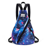 HAWEE Women's Rope Sling Bag - Convertible Chest Bag & Backpack, Water-Resistant Crossbody Daypack for Travel, Sport, Cycling | Left or Right Wear, Sunflower