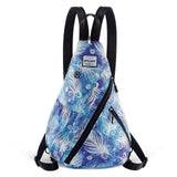HAWEE Women's Rope Sling Bag - Convertible Chest Bag & Backpack, Water-Resistant Crossbody Daypack for Travel, Sport, Cycling | Left or Right Wear, Sunflower