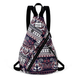 HAWEE Women's Rope Sling Bag - Convertible Chest Bag & Backpack, Water-Resistant Crossbody Daypack for Travel, Sport, Cycling | Left or Right Wear, Sunflower