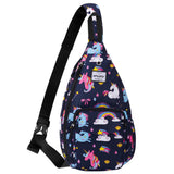 HAWEE Sunflower Bags Sling Backpack for Women One Shoulder Strap Cross Body