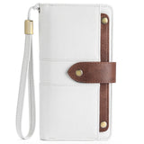 HAWEE Womens Wallets Large Capacity Credit Card Holder Rfid Wallet Women Zipper Pocket Leather Ladies Wristlet Clutch Wallet