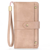 HAWEE Womens Wallets Large Capacity Credit Card Holder Rfid Wallet Women Zipper Pocket Leather Ladies Wristlet Clutch Wallet