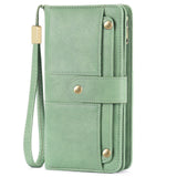 HAWEE Womens Wallets Large Capacity Credit Card Holder Rfid Wallet Women Zipper Pocket Leather Ladies Wristlet Clutch Wallet