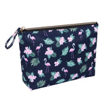 HAWEE Cosmetic Bag for Women Girls Make up Storage Pouch Case Portable Zipper Travel Accessories Organizer for Toiletry Water Repellent, Retro Camellia