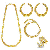 Hip Hop Costume Kit, 80s/ 90s Rapper Accessories, Hip Hop Punk Jewelry Set for Women/Men - KAMO