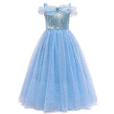 KAWELL Princess Dress Costume, Christmas Party Costume for Toddler Girls 2-11T - KAMO