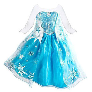 Elsa Dress Up Costume For Little Girls 3-8 Years - KAMO