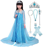 KAWELL Girls Princess Costume Birthday Party Christmas Halloween Fancy Dress up,Child 3T - KAMO