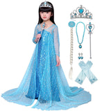 KAWELL Girls Princess Costume Birthday Party Christmas Halloween Fancy Dress up,Child 3T - KAMO