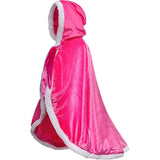 Princess Hooded Cape Cloaks Costume for Girls Dress Up Ages 3 to 12 - KAMO