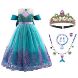 Princess Costume Dress for Girls Kids Birthday Party Halloween Cosplay Costumes 3-10 Years - KAMO