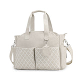 Fashion Mommy Tote Bag, Large Capacity Baby Diaper Bag with Insulated Bottle Pocket & Removable Strap - KAMO