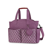 Fashion Mommy Tote Bag, Large Capacity Baby Diaper Bag with Insulated Bottle Pocket & Removable Strap - KAMO