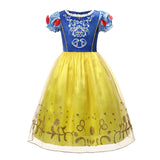 Princess Snow White Dress Costume with Accessories for Girls, Perfect for Party, Halloween Or Pretend Play Dress Up - KAMO