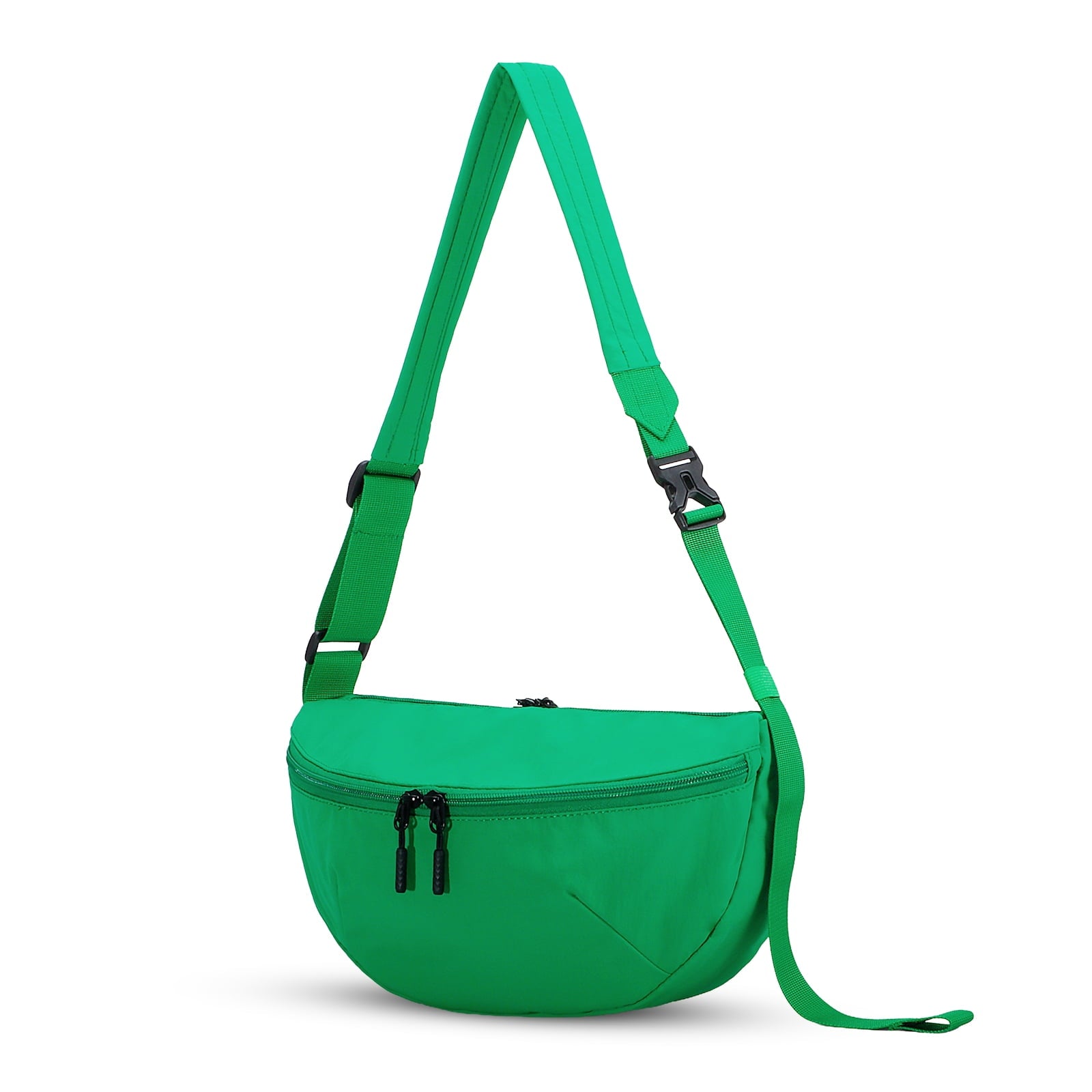 HAWEE Pure Colour Crossbody Bag Bum Bag for Women,Two Way Zipper Belt Bag with Adjustable Strap,Fashion Waist Packs for Traveling Workout - KAMO