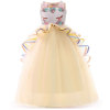 Girls' Unicorn Party Princess Dress Rainbow Tulle Long Wedding Gown Birthday Kids Clothes - KAMO