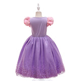 HAWEE Princess Dress up Birthday Party Fairy Yellow Costume for Toddler Girls - KAMO