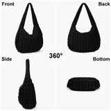 HAWEE Quilted Tote Bag Large Quilted Carryall Puffer Shoulder Bag Lightweight Quilted Padding Hobo Bag Quilted Bag - KAMO